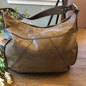 Large leather HOBO international bag